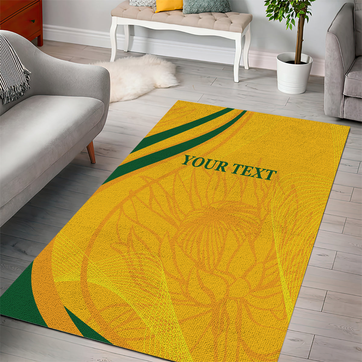 South Africa Cricket World Cup 2024 Area Rug Proteas Make Champions - Vibe Hoodie Shop