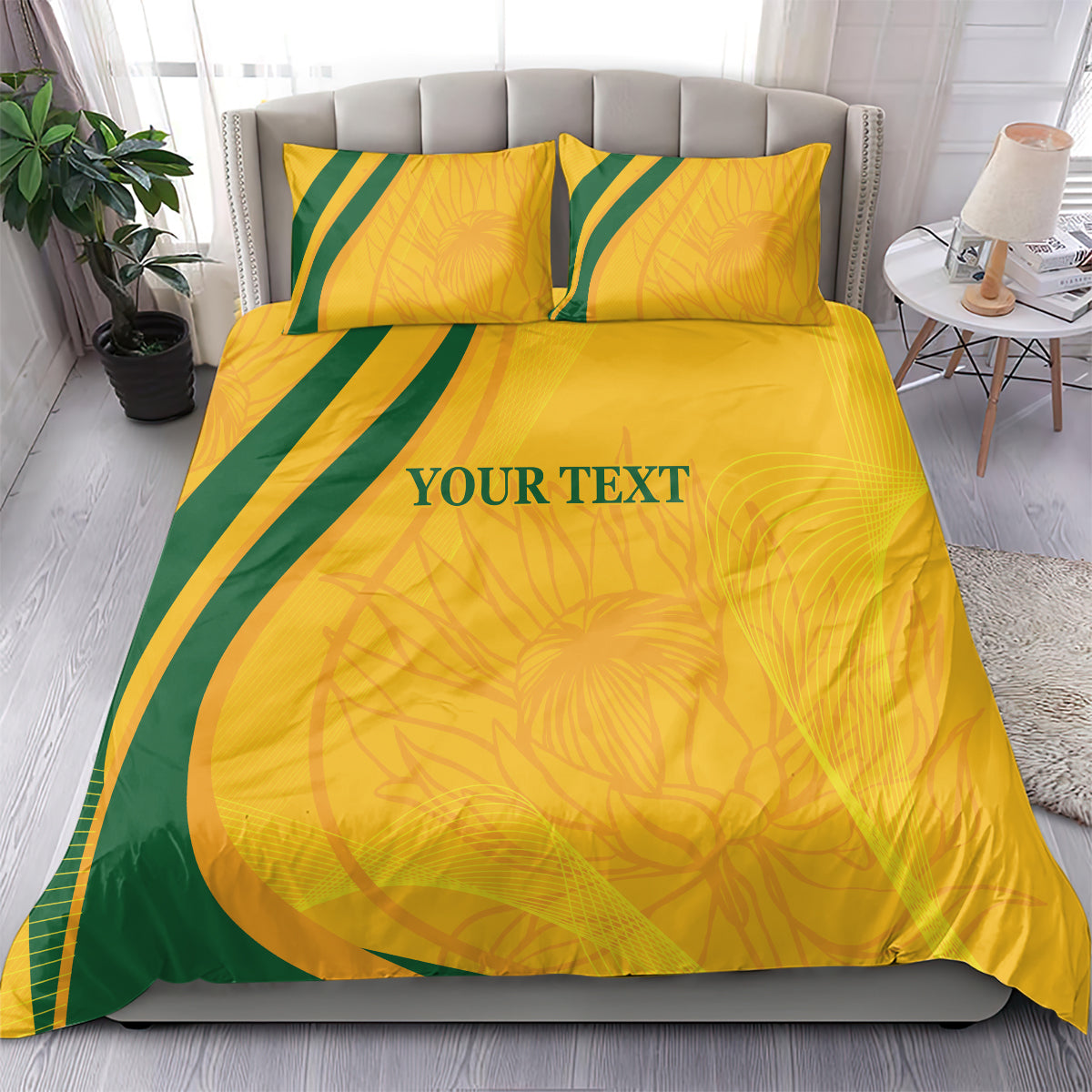 South Africa Cricket World Cup 2024 Bedding Set Proteas Make Champions - Vibe Hoodie Shop