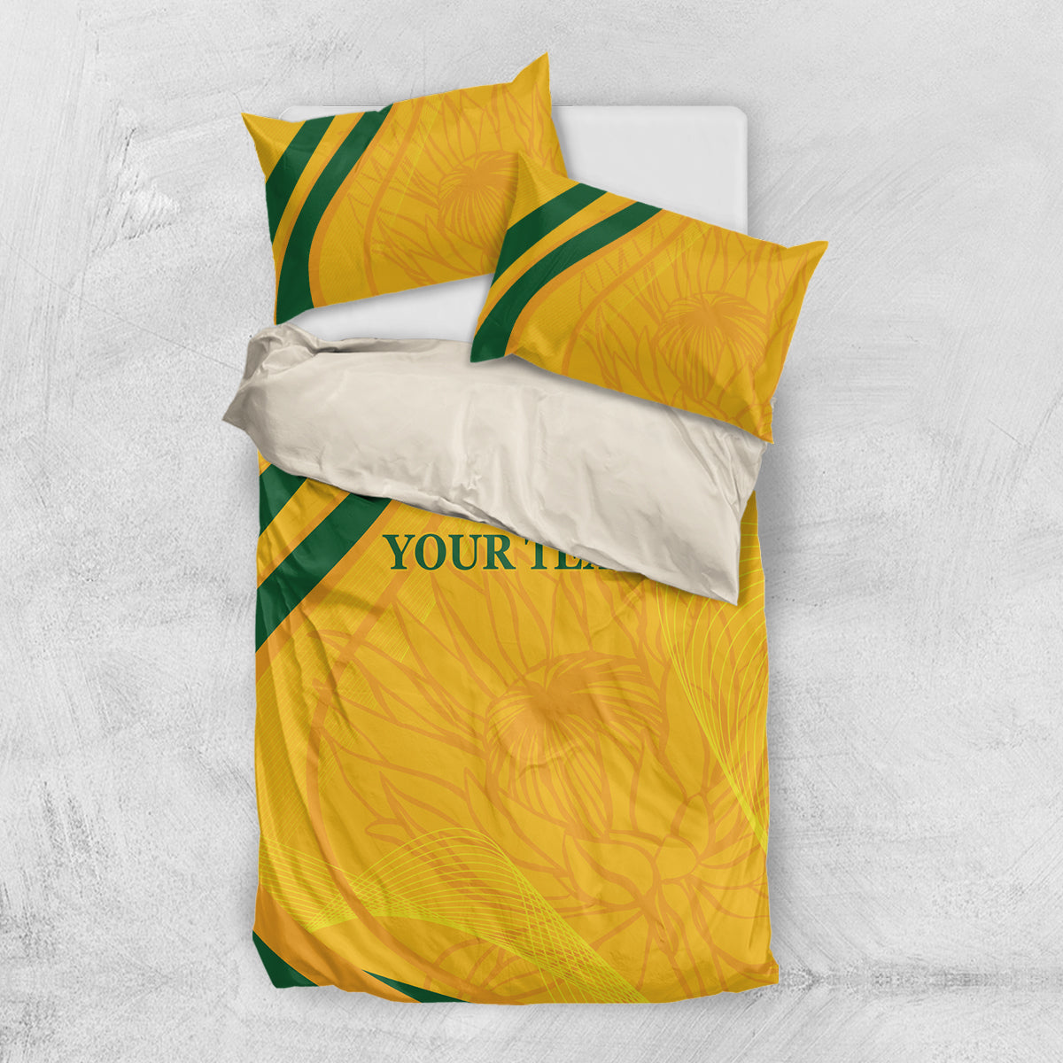 South Africa Cricket World Cup 2024 Bedding Set Proteas Make Champions - Vibe Hoodie Shop