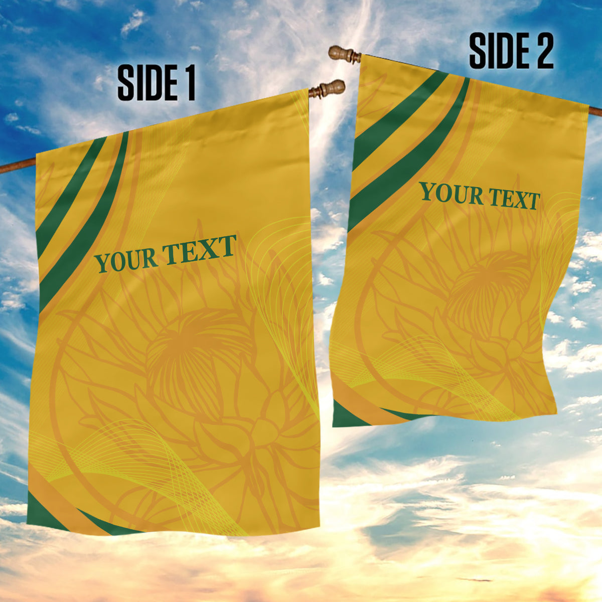 South Africa Cricket World Cup 2024 Garden Flag Proteas Make Champions - Vibe Hoodie Shop