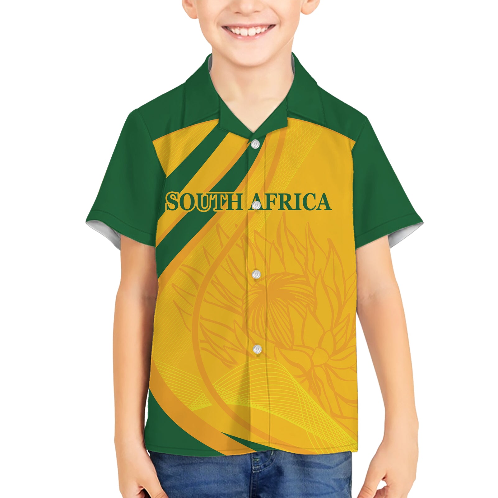 South Africa Cricket World Cup 2024 Hawaiian Shirt Proteas Make Champions - Vibe Hoodie Shop