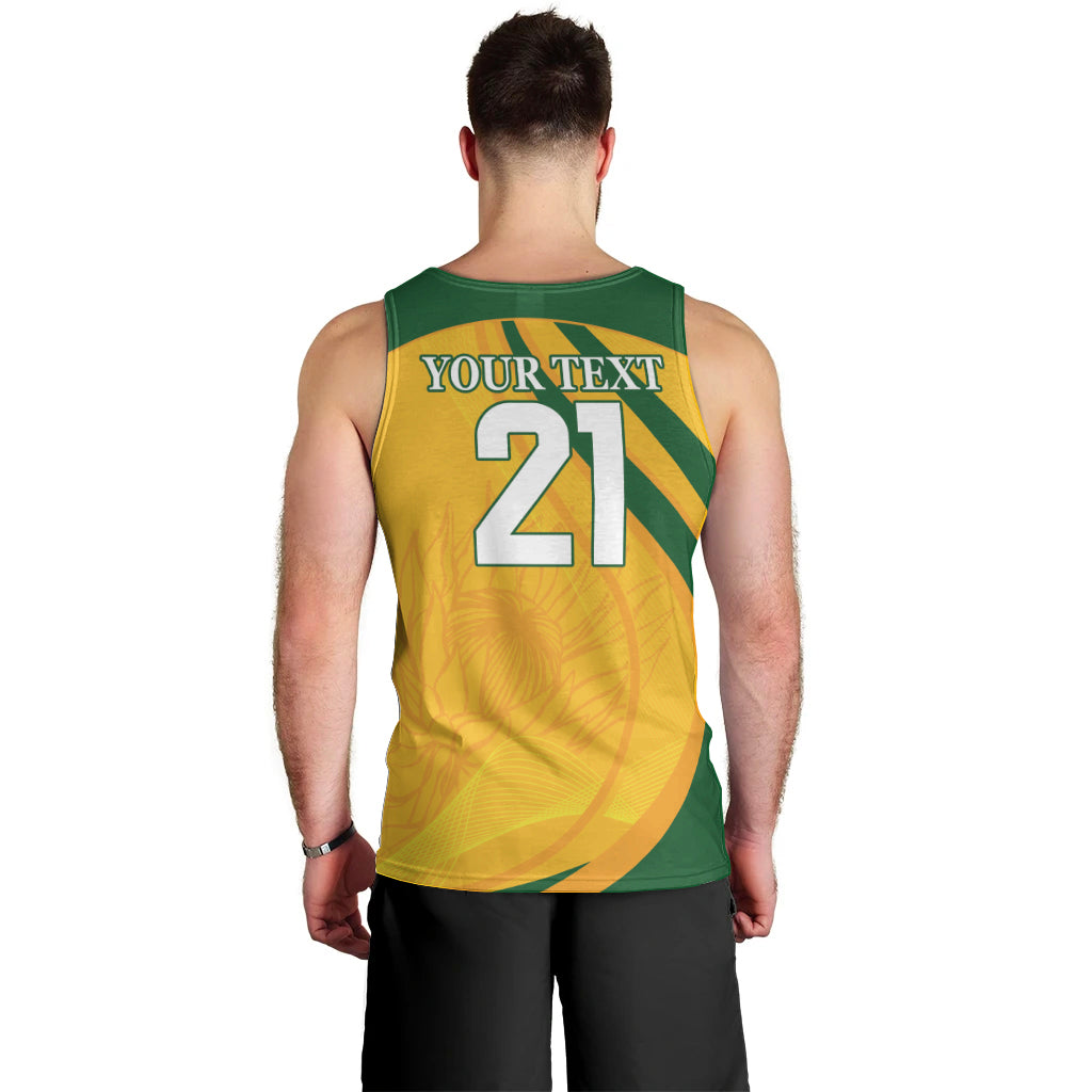 South Africa Cricket World Cup 2024 Men Tank Top Proteas Make Champions - Vibe Hoodie Shop