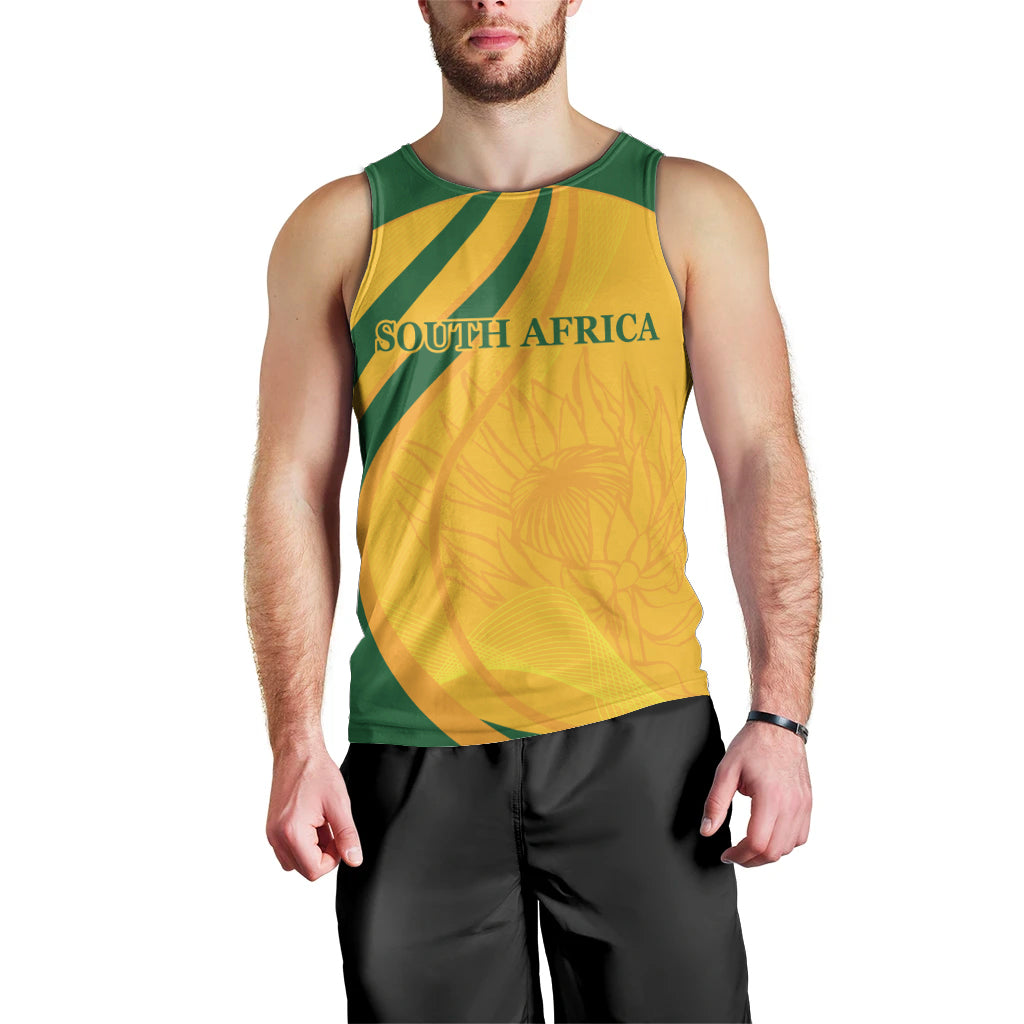 South Africa Cricket World Cup 2024 Men Tank Top Proteas Make Champions - Vibe Hoodie Shop