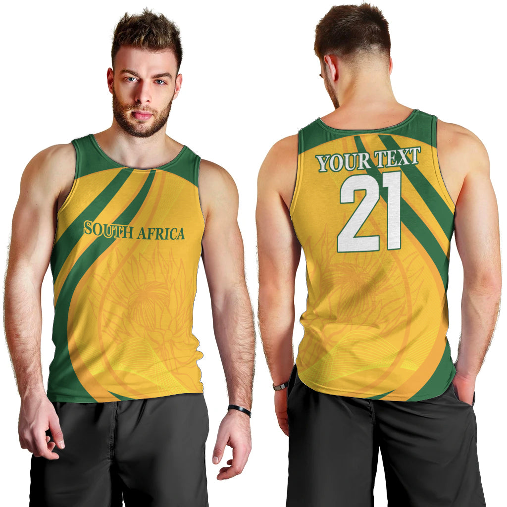 South Africa Cricket World Cup 2024 Men Tank Top Proteas Make Champions - Vibe Hoodie Shop