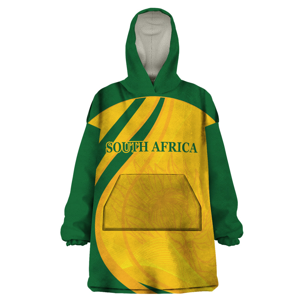 South Africa Cricket World Cup 2024 Wearable Blanket Hoodie Proteas Make Champions - Vibe Hoodie Shop