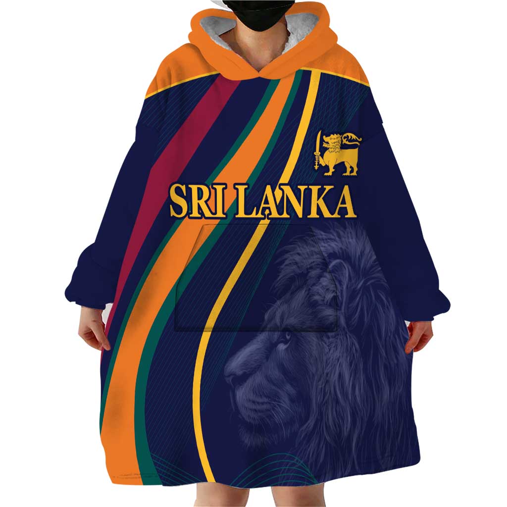 Custom Sri Lanka Cricket Wearable Blanket Hoodie Shri Lanka Jathika Crikat Kandayama - Vibe Hoodie Shop