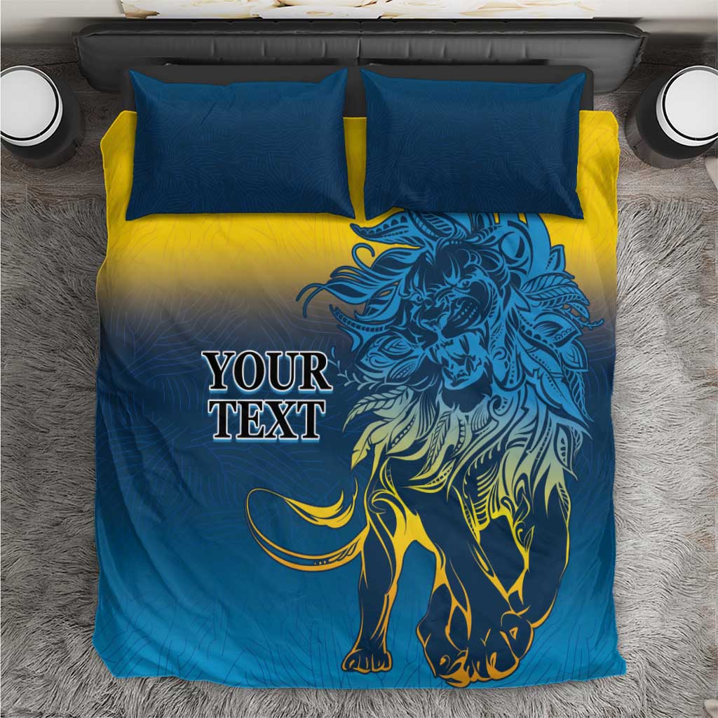 Custom Sri Lanka Cricket Bedding Set With Simple Lions Version - Vibe Hoodie Shop