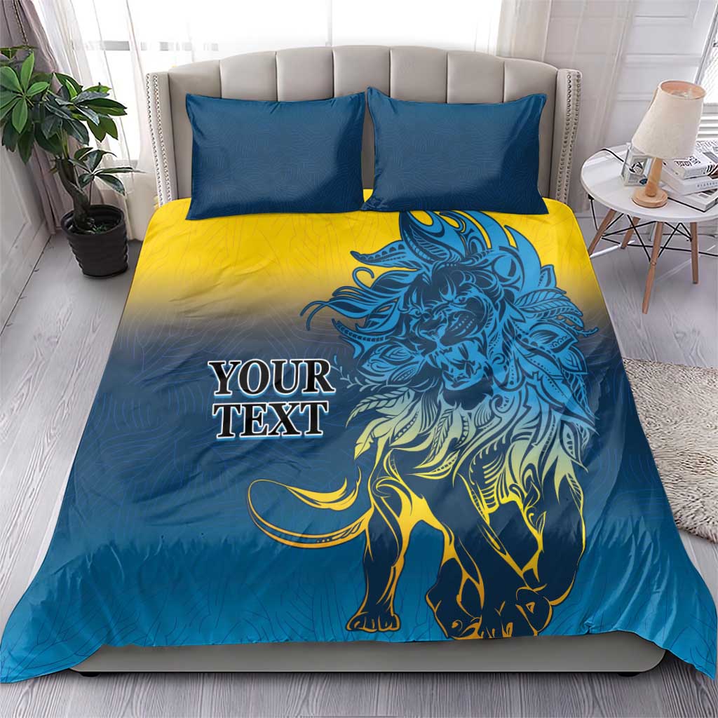 Custom Sri Lanka Cricket Bedding Set With Simple Lions Version - Vibe Hoodie Shop