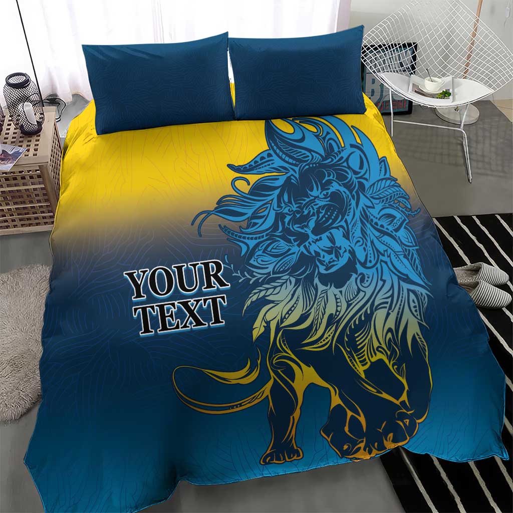 Custom Sri Lanka Cricket Bedding Set With Simple Lions Version - Vibe Hoodie Shop