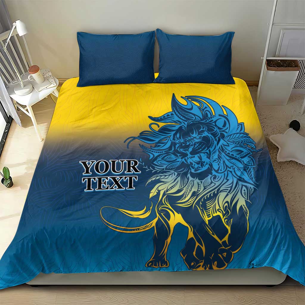 Custom Sri Lanka Cricket Bedding Set With Simple Lions Version - Vibe Hoodie Shop