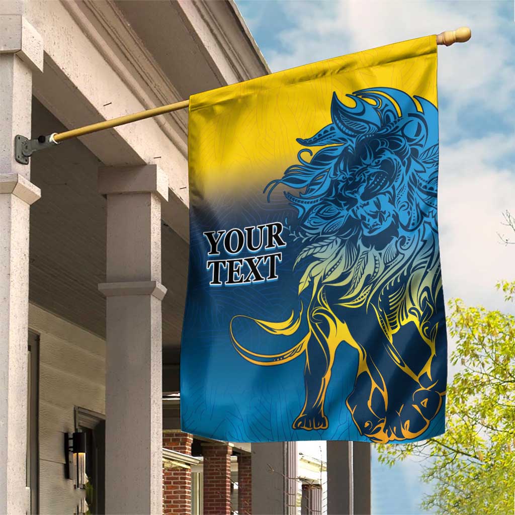 Custom Sri Lanka Cricket Garden Flag With Simple Lions Version - Vibe Hoodie Shop