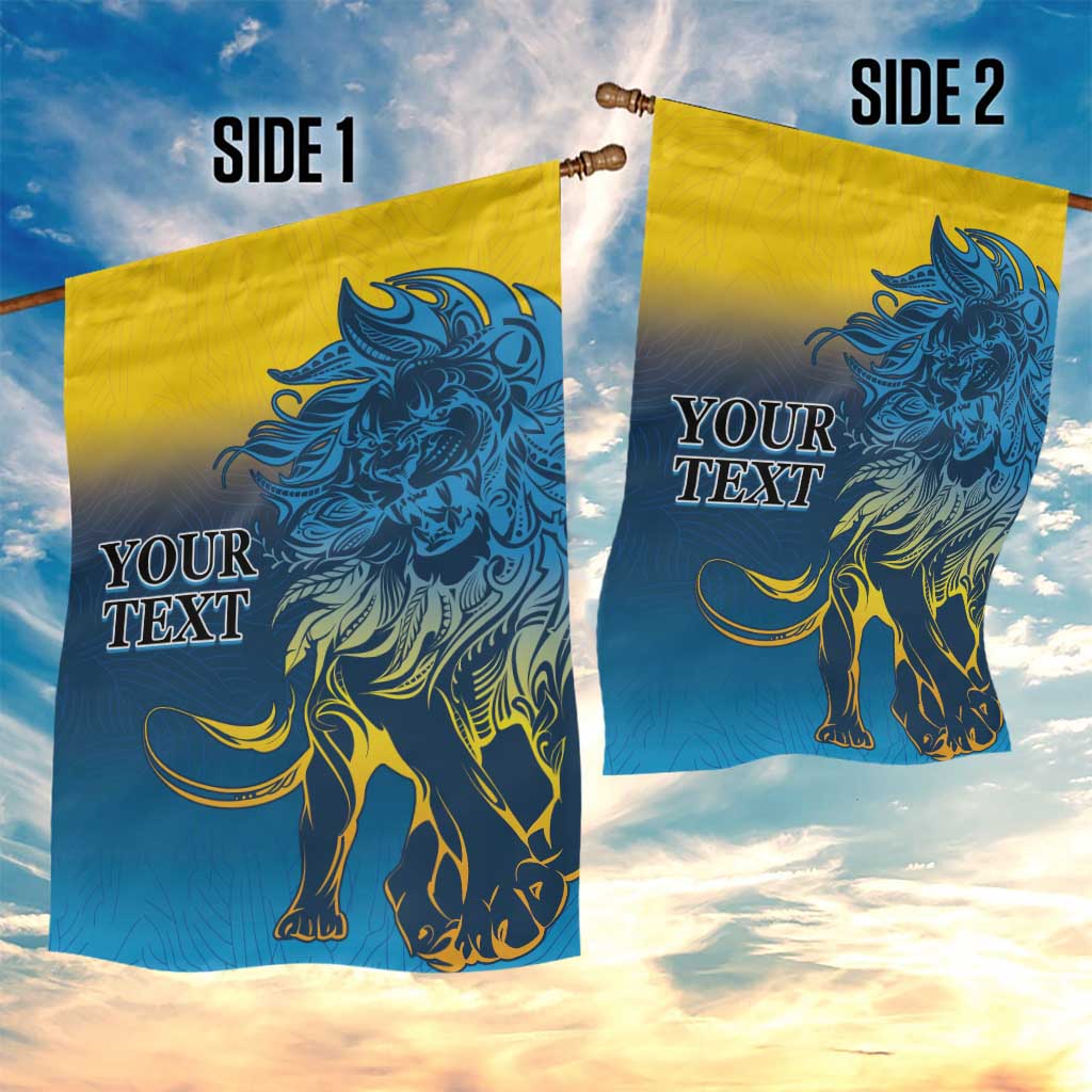 Custom Sri Lanka Cricket Garden Flag With Simple Lions Version - Vibe Hoodie Shop