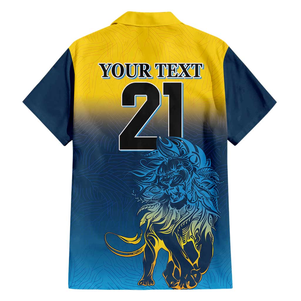 Custom Sri Lanka Cricket Hawaiian Shirt With Simple Lions Version - Vibe Hoodie Shop