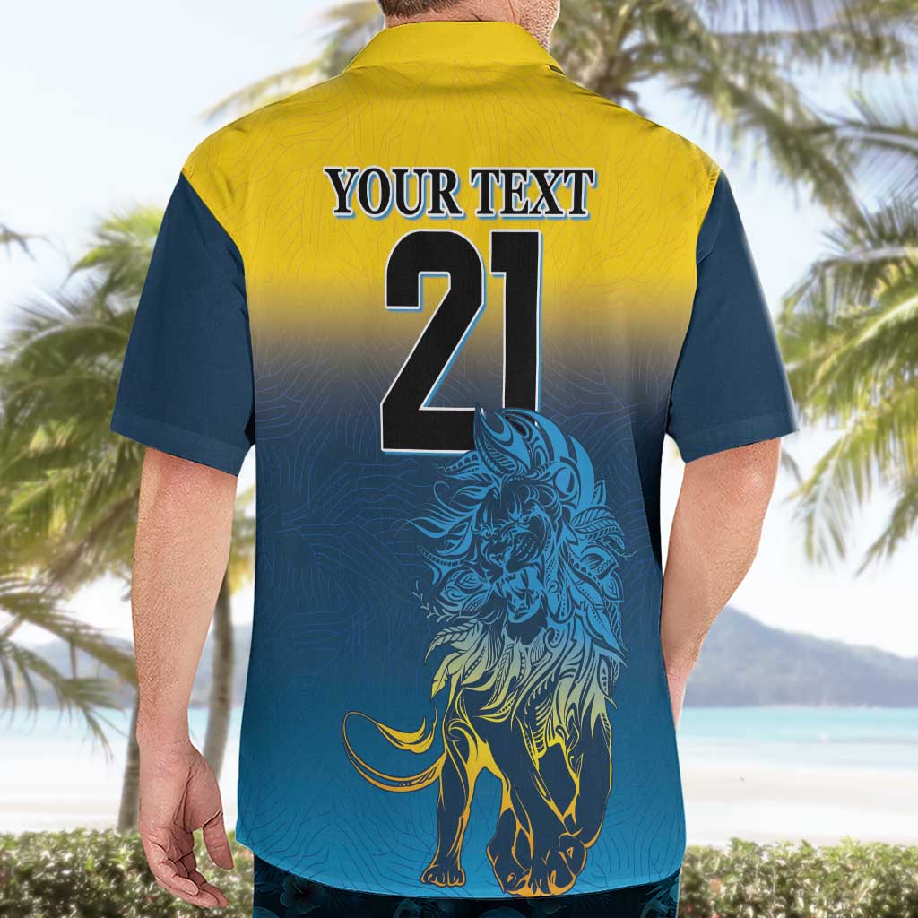 Custom Sri Lanka Cricket Hawaiian Shirt With Simple Lions Version - Vibe Hoodie Shop