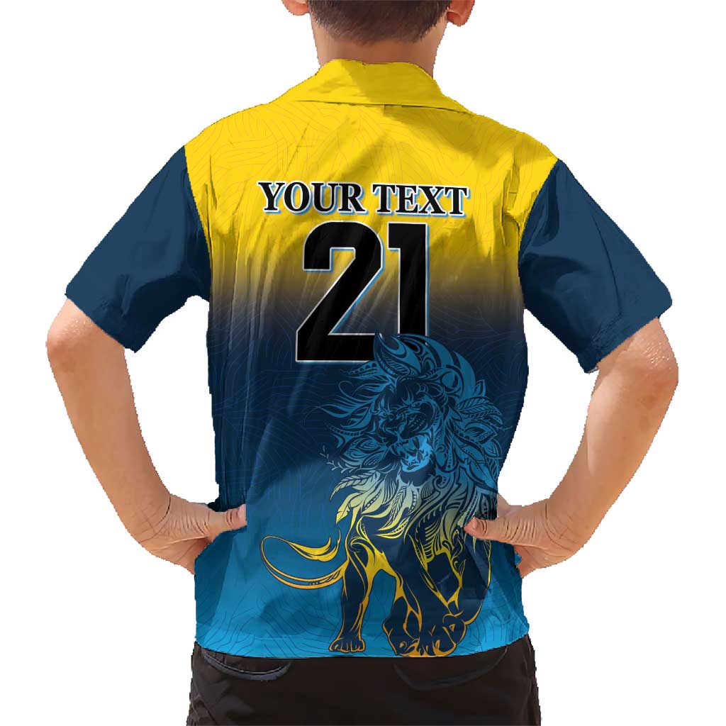 Custom Sri Lanka Cricket Hawaiian Shirt With Simple Lions Version - Vibe Hoodie Shop