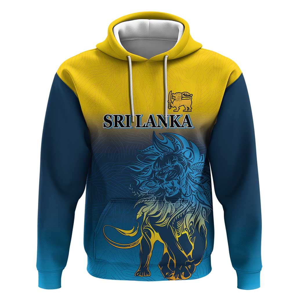 Custom Sri Lanka Cricket Hoodie With Simple Lions Version LT9 - Vibe Hoodie Shop