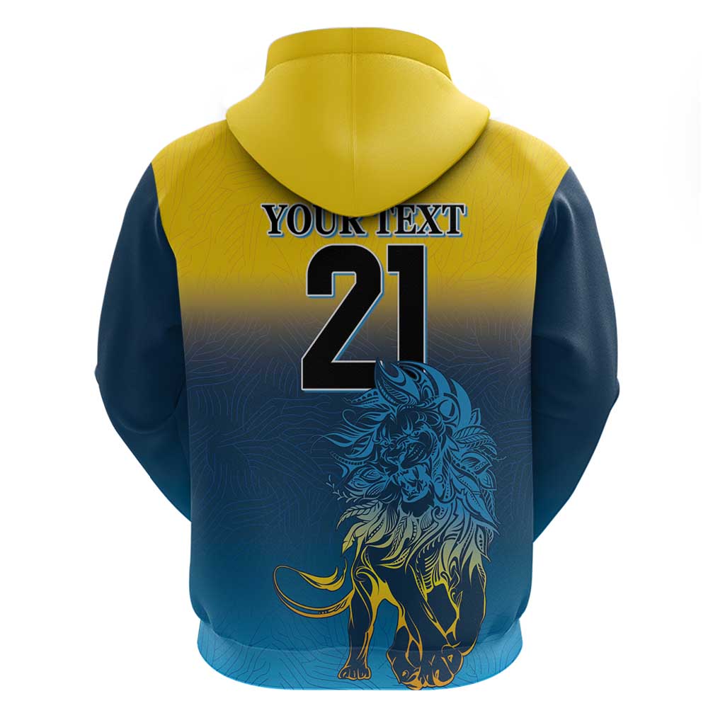 Custom Sri Lanka Cricket Hoodie With Simple Lions Version LT9 - Vibe Hoodie Shop