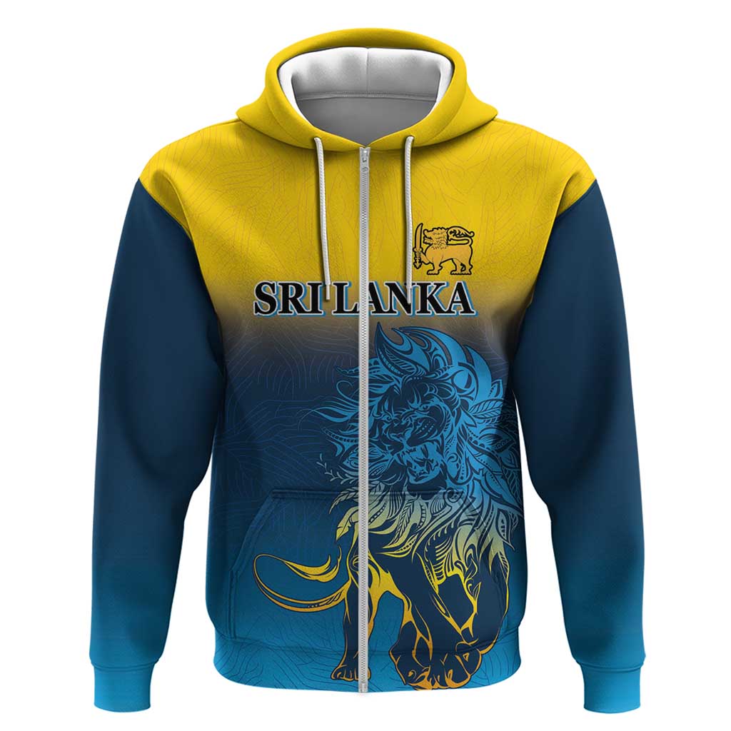 Custom Sri Lanka Cricket Hoodie With Simple Lions Version LT9 - Vibe Hoodie Shop