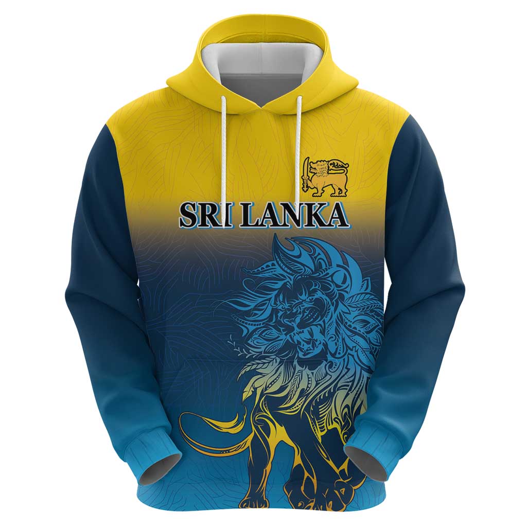 Custom Sri Lanka Cricket Hoodie With Simple Lions Version LT9 - Vibe Hoodie Shop