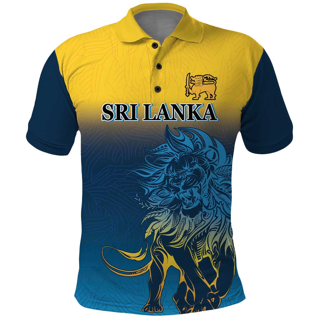 Custom Sri Lanka Cricket Polo Shirt With Simple Lions Version LT9 - Vibe Hoodie Shop
