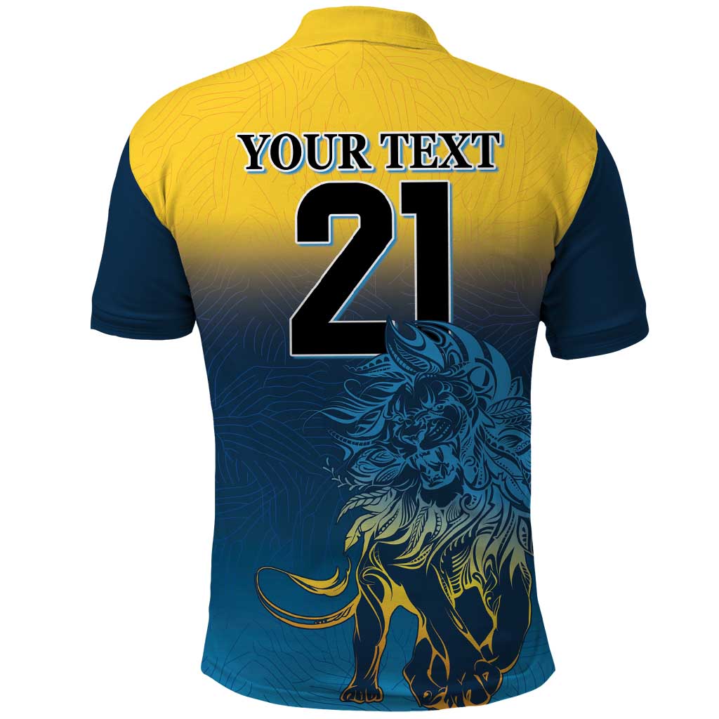 Custom Sri Lanka Cricket Polo Shirt With Simple Lions Version LT9 - Vibe Hoodie Shop