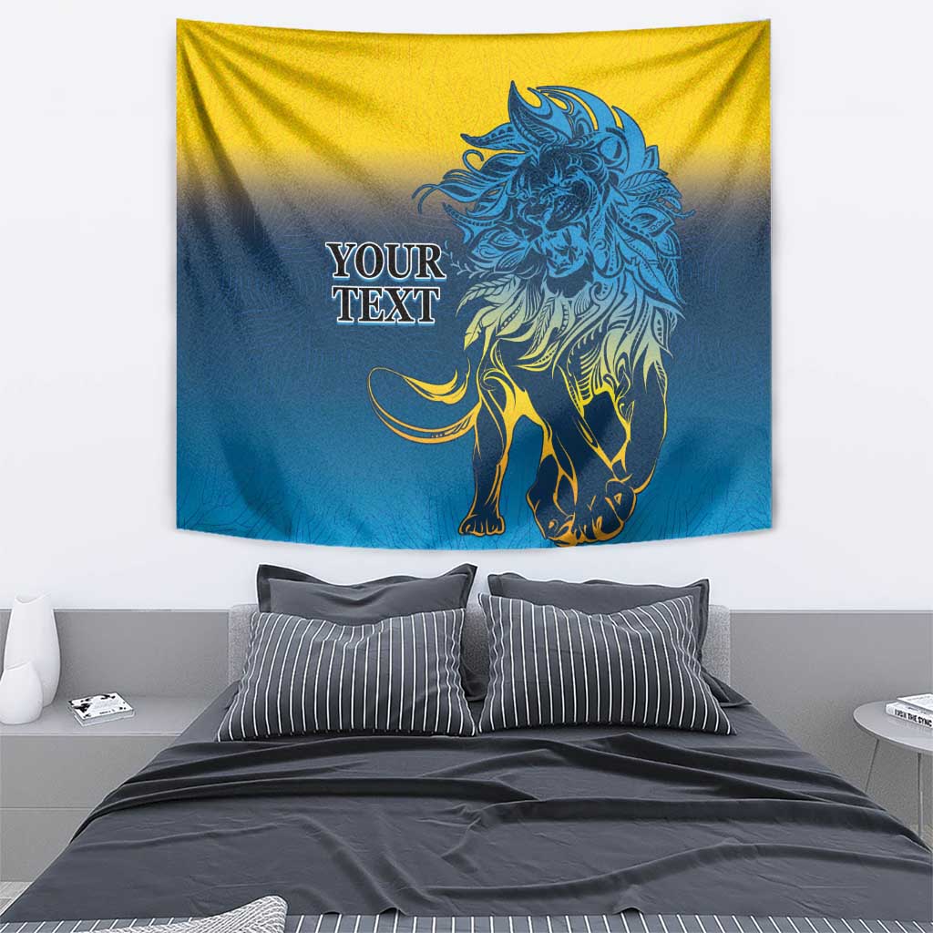 Custom Sri Lanka Cricket Tapestry With Simple Lions Version - Vibe Hoodie Shop