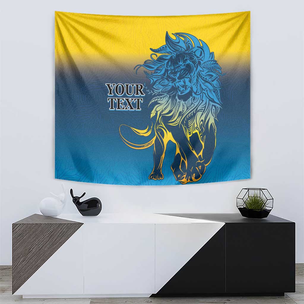 Custom Sri Lanka Cricket Tapestry With Simple Lions Version - Vibe Hoodie Shop