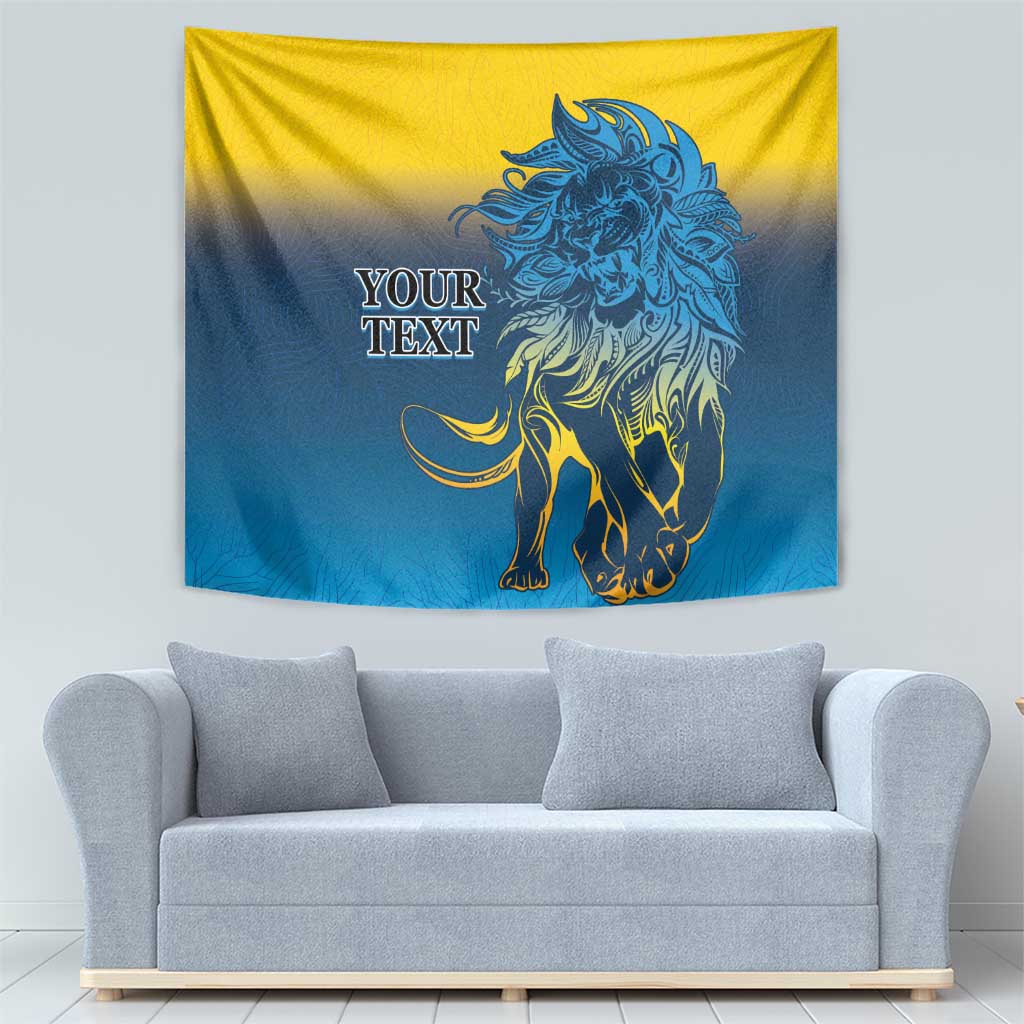 Custom Sri Lanka Cricket Tapestry With Simple Lions Version - Vibe Hoodie Shop