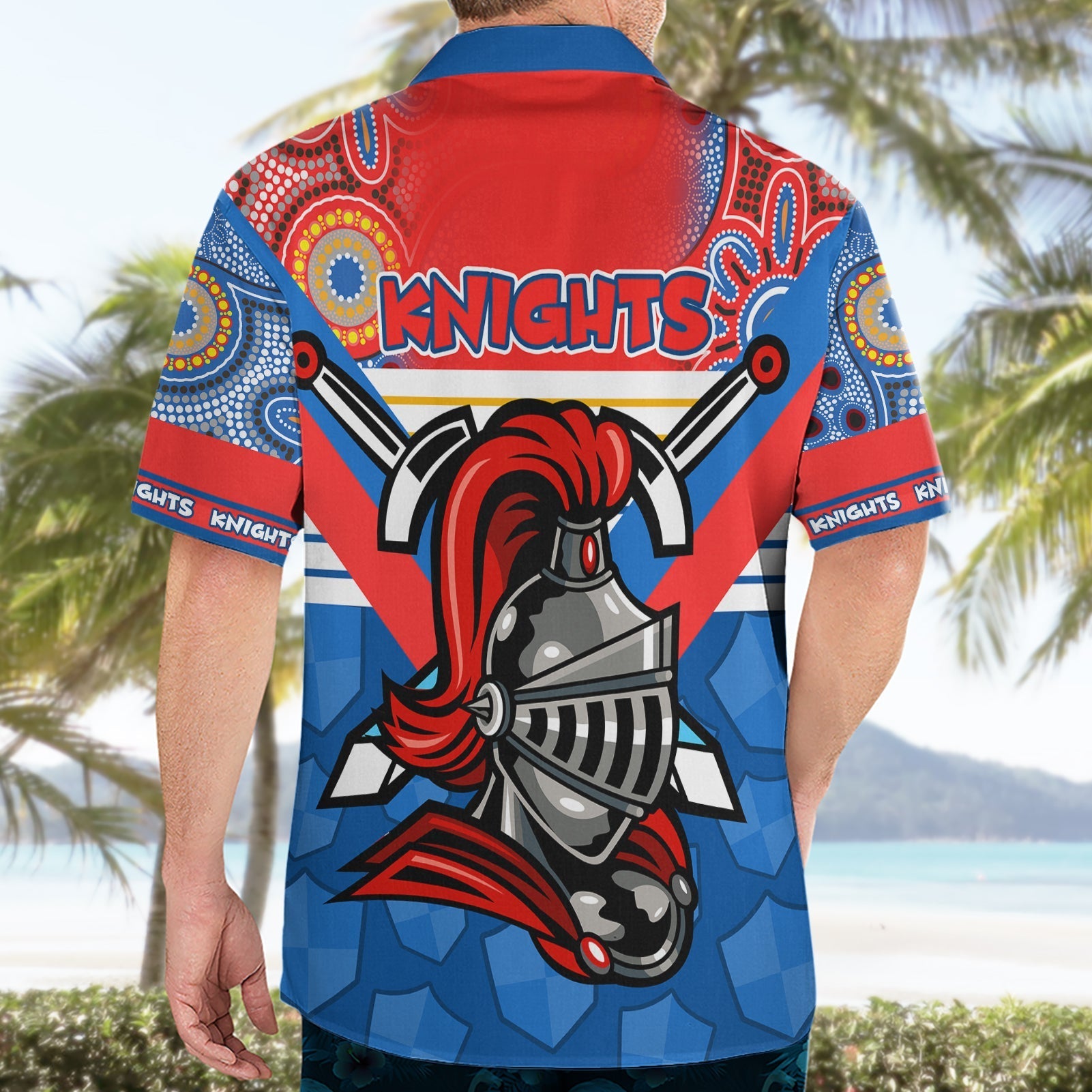 NRL Knight Hawaiian Shirt Proud Newcastle Aboriginal Vibe - Vibe Hoodie Shop