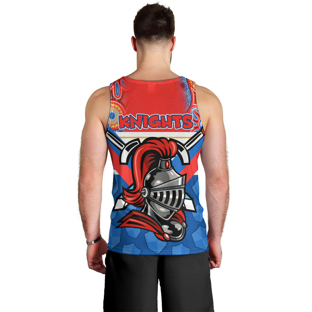NRL Knight Men Tank Top Proud Newcastle Aboriginal Vibe - Vibe Hoodie Shop
