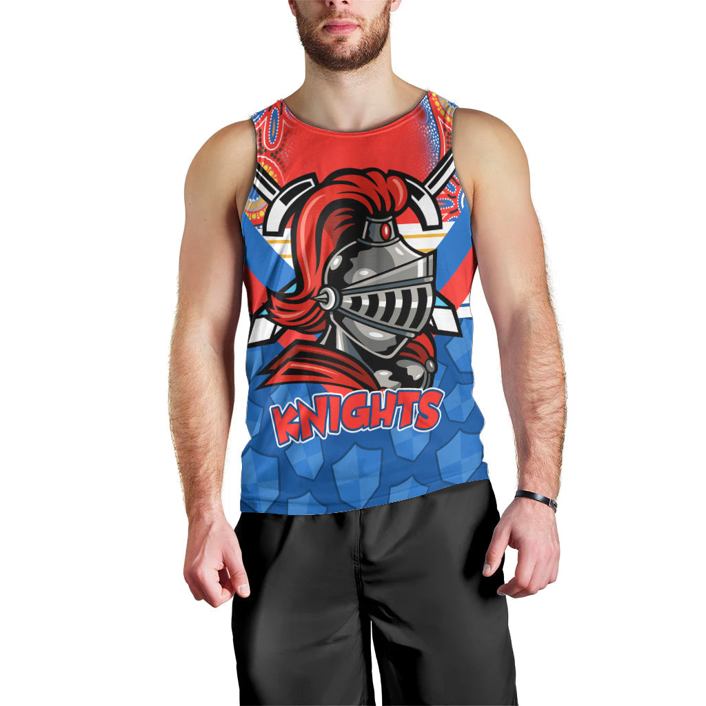 NRL Knight Men Tank Top Proud Newcastle Aboriginal Vibe - Vibe Hoodie Shop