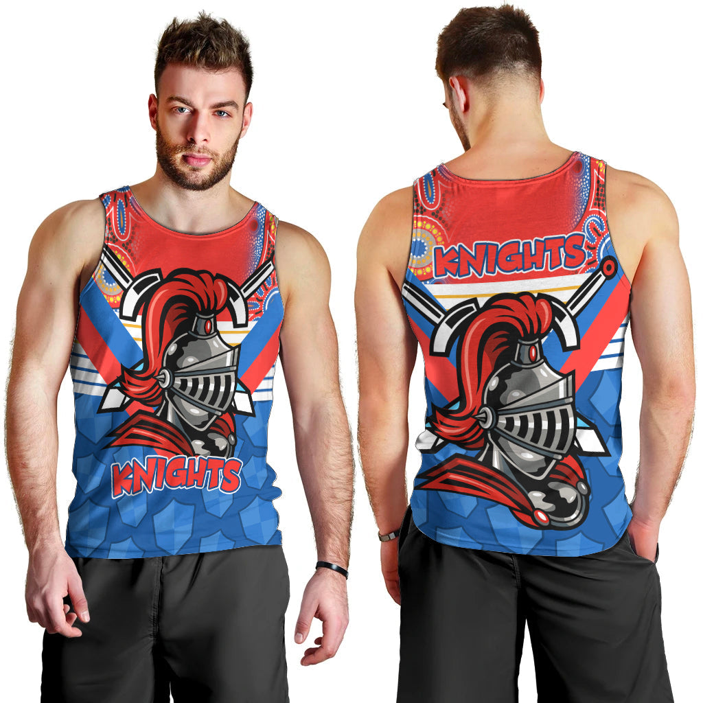 NRL Knight Men Tank Top Proud Newcastle Aboriginal Vibe - Vibe Hoodie Shop