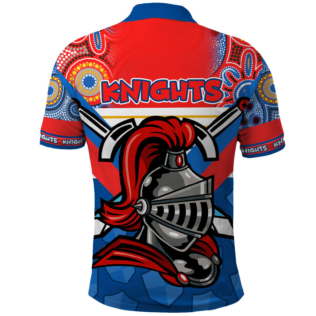 NRL Knight Polo Shirt Proud Newcastle Aboriginal Vibe LT9 - Vibe Hoodie Shop