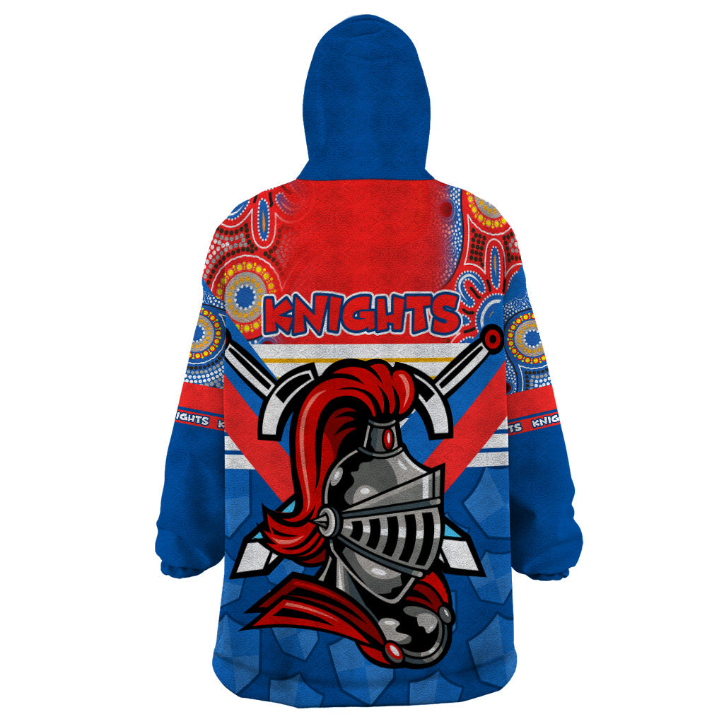 NRL Knight Wearable Blanket Hoodie Proud Newcastle Aboriginal Vibe - Vibe Hoodie Shop