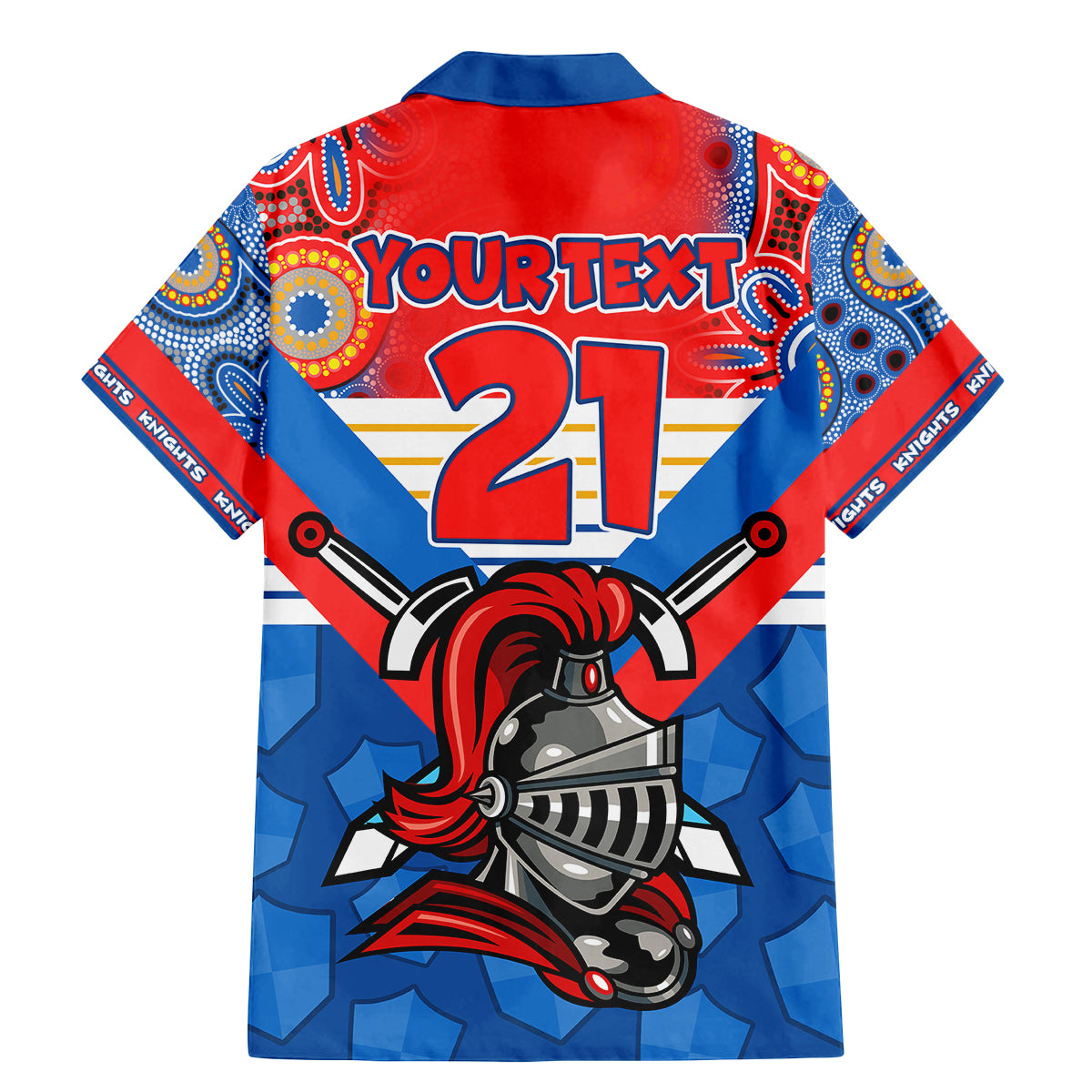 custom-nrl-knight-family-matching-mermaid-dress-and-hawaiian-shirt-proud-newcastle-aboriginal-vibe