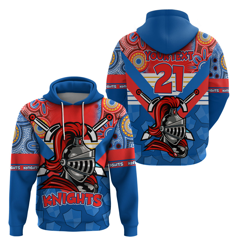 Custom NRL Knight Hoodie Proud Newcastle Aboriginal Vibe LT9 - Vibe Hoodie Shop