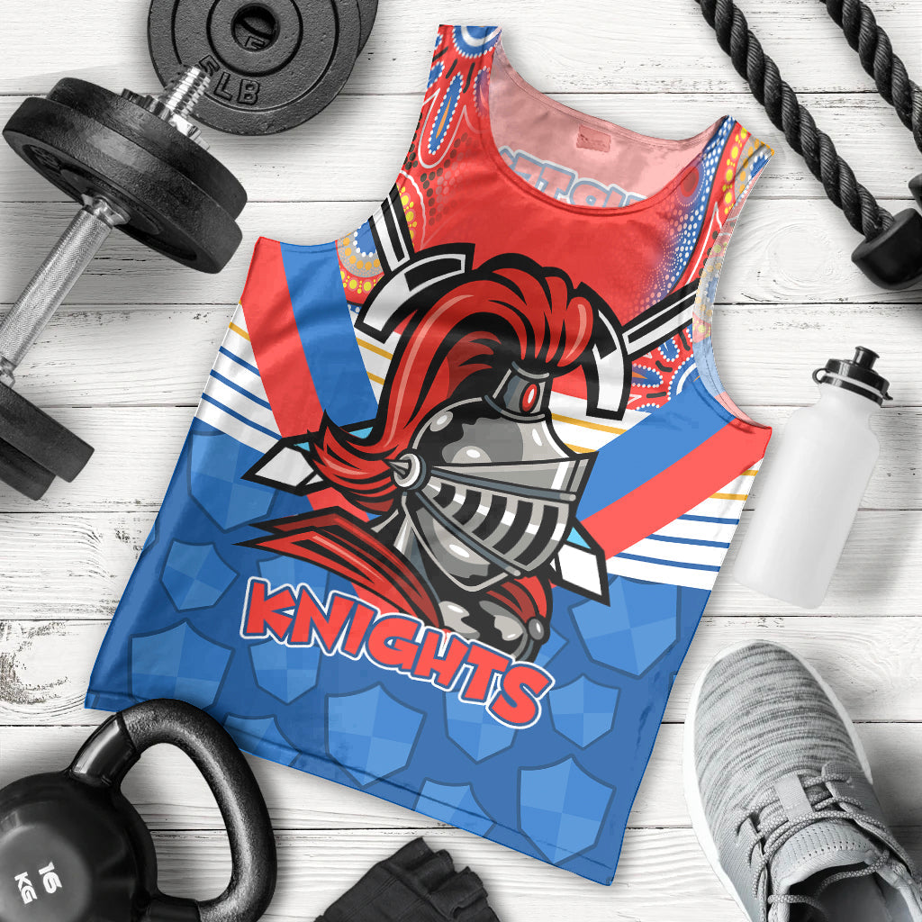 Custom NRL Knight Men Tank Top Proud Newcastle Aboriginal Vibe - Vibe Hoodie Shop