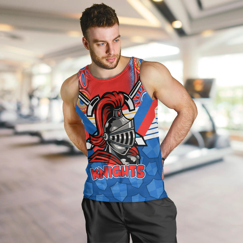Custom NRL Knight Men Tank Top Proud Newcastle Aboriginal Vibe - Vibe Hoodie Shop