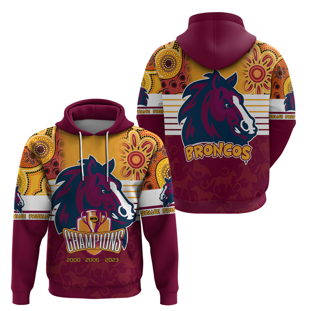 NRL Broncos Champions 2023 Hoodie Proud Newcastle Aboriginal Vibe LT9 - Vibe Hoodie Shop
