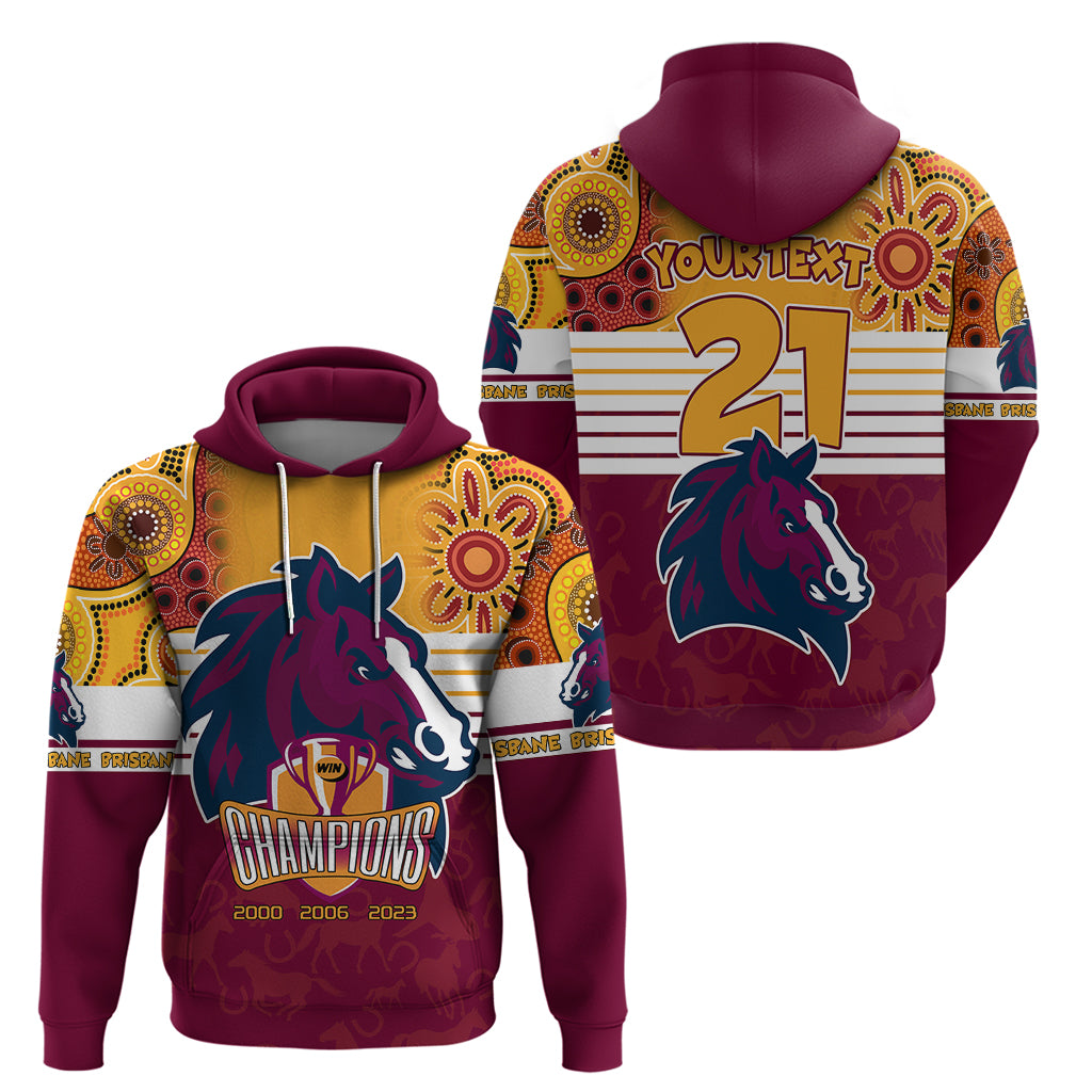Custom NRL Broncos Champions 2023 Hoodie Proud Newcastle Aboriginal Vibe LT9 - Vibe Hoodie Shop