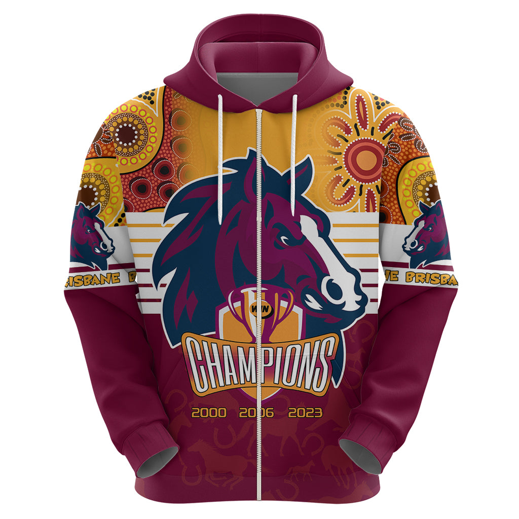 Custom NRL Broncos Champions 2023 Hoodie Proud Newcastle Aboriginal Vibe LT9 - Vibe Hoodie Shop