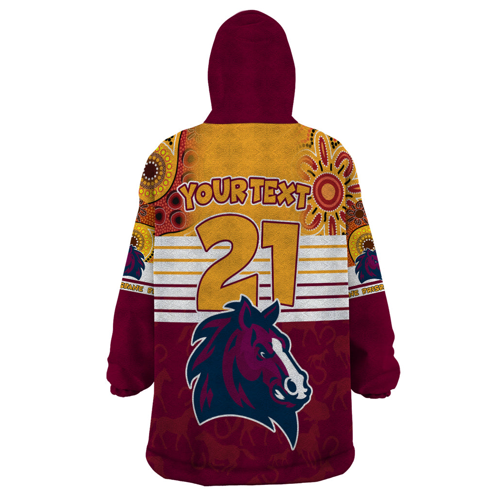 Custom NRL Broncos Champions 2023 Wearable Blanket Hoodie Proud Newcastle Aboriginal Vibe - Vibe Hoodie Shop