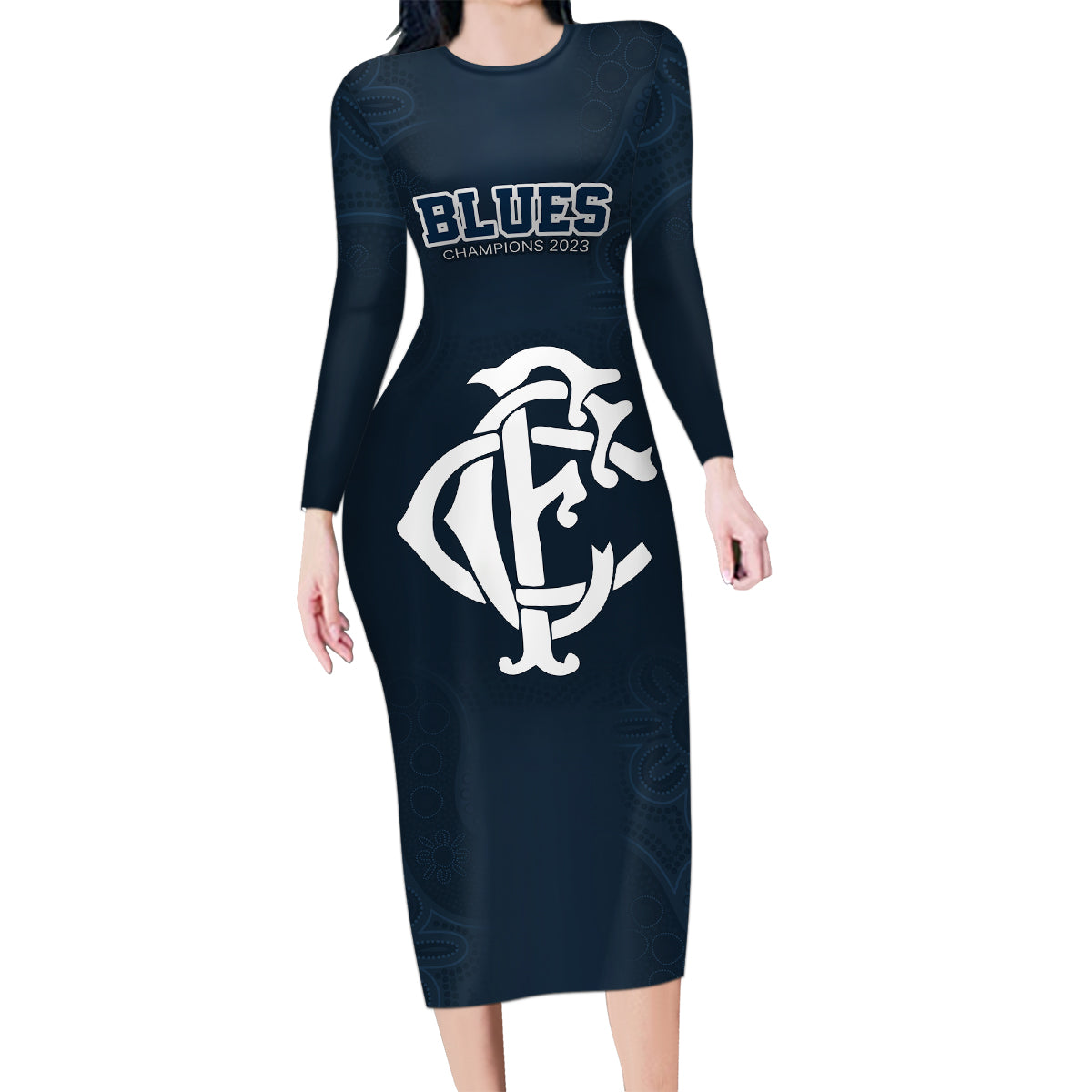 afl-blues-champions-2023-family-matching-long-sleeve-bodycon-dress-and-hawaiian-shirt-proud-carlton-aboriginal-vibe