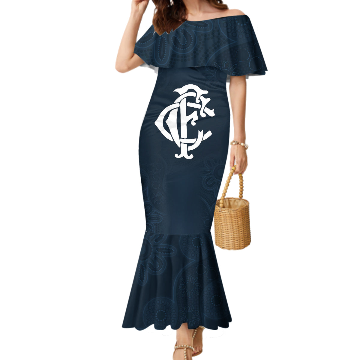 afl-blues-champions-2023-family-matching-mermaid-dress-and-hawaiian-shirt-proud-carlton-aboriginal-vibe