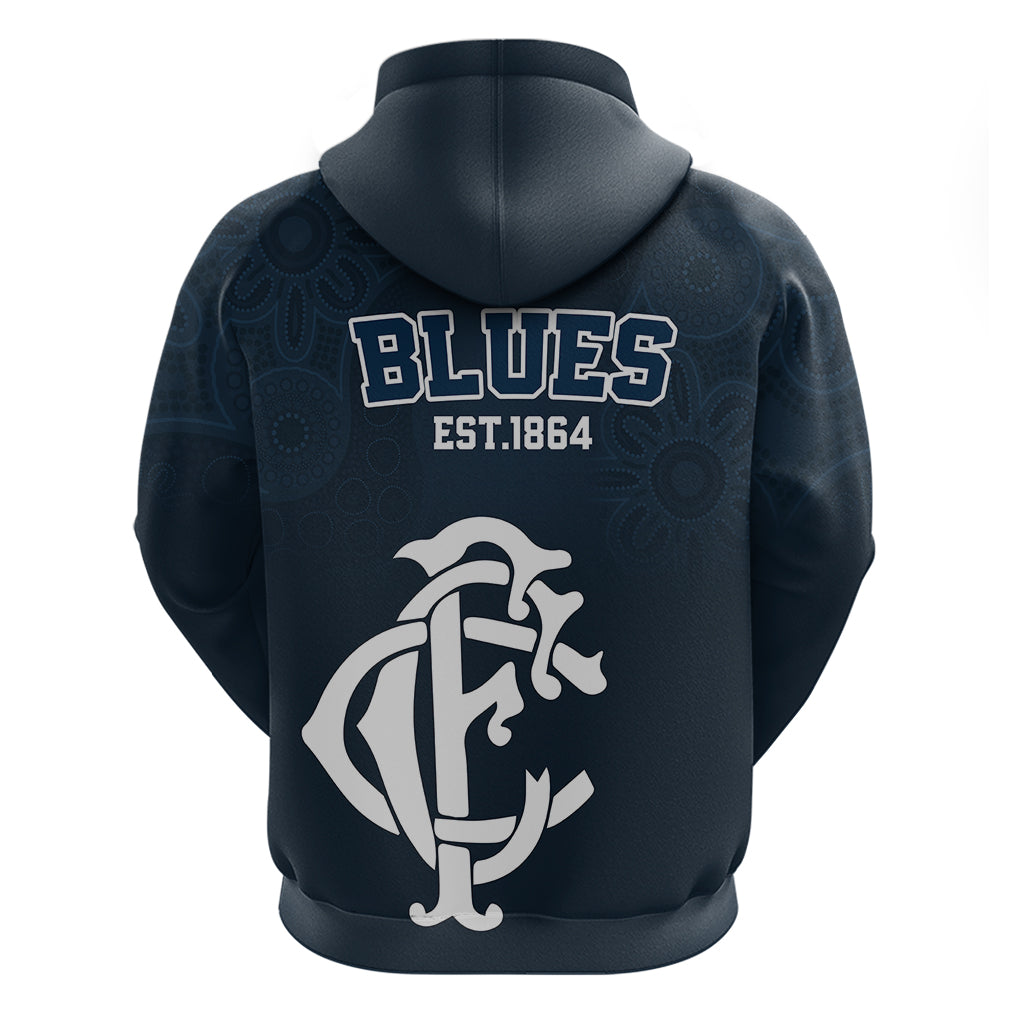 AFL Blues Champions 2023 Hoodie Proud Carlton Aboriginal Vibe LT9 - Vibe Hoodie Shop