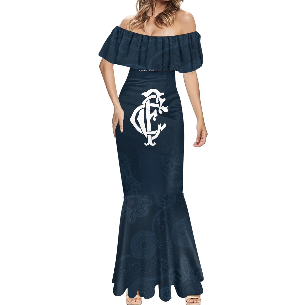 afl-blues-champions-2023-mermaid-dress-proud-carlton-aboriginal-vibe