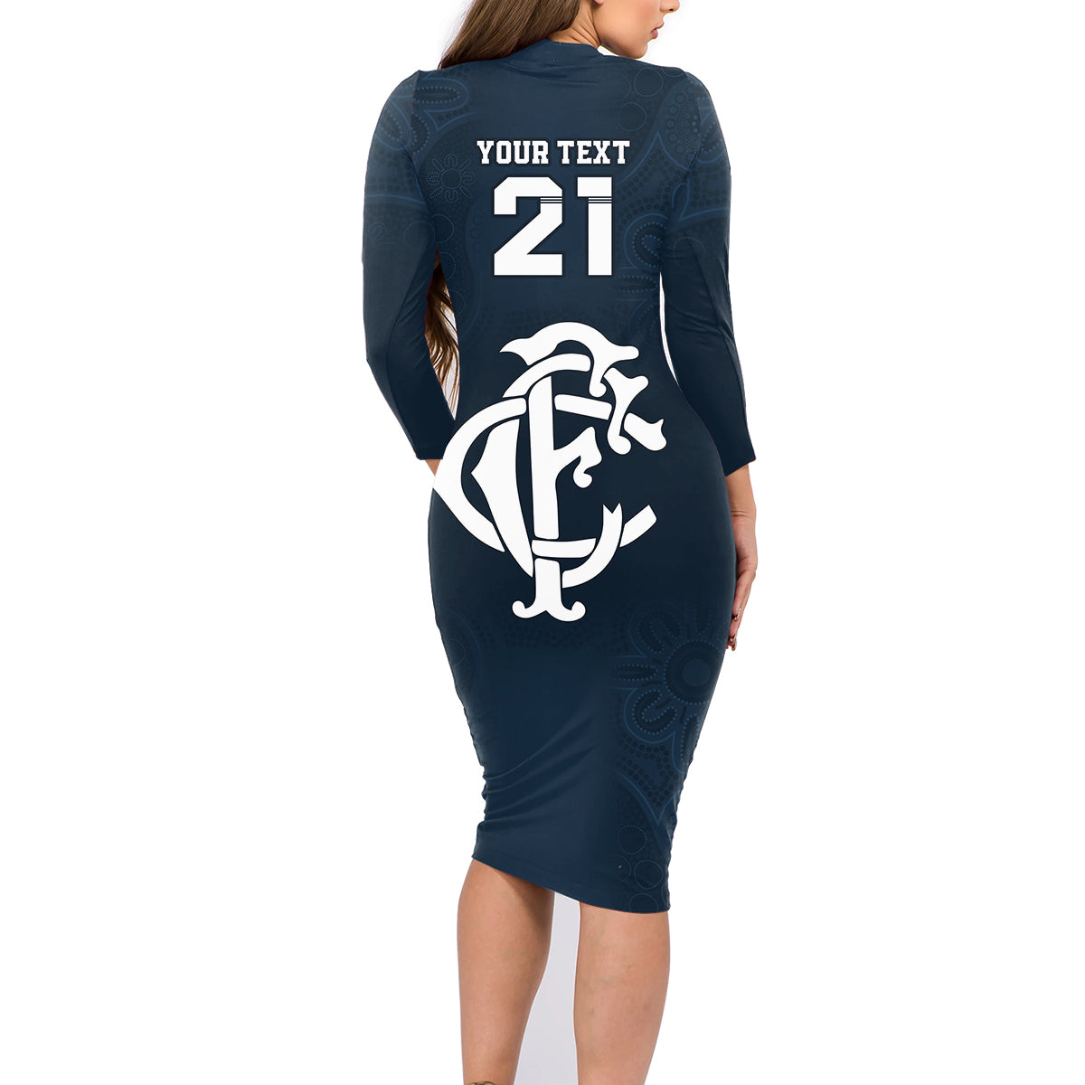 custom-afl-blues-champions-2023-family-matching-long-sleeve-bodycon-dress-and-hawaiian-shirt-proud-carlton-aboriginal-vibe