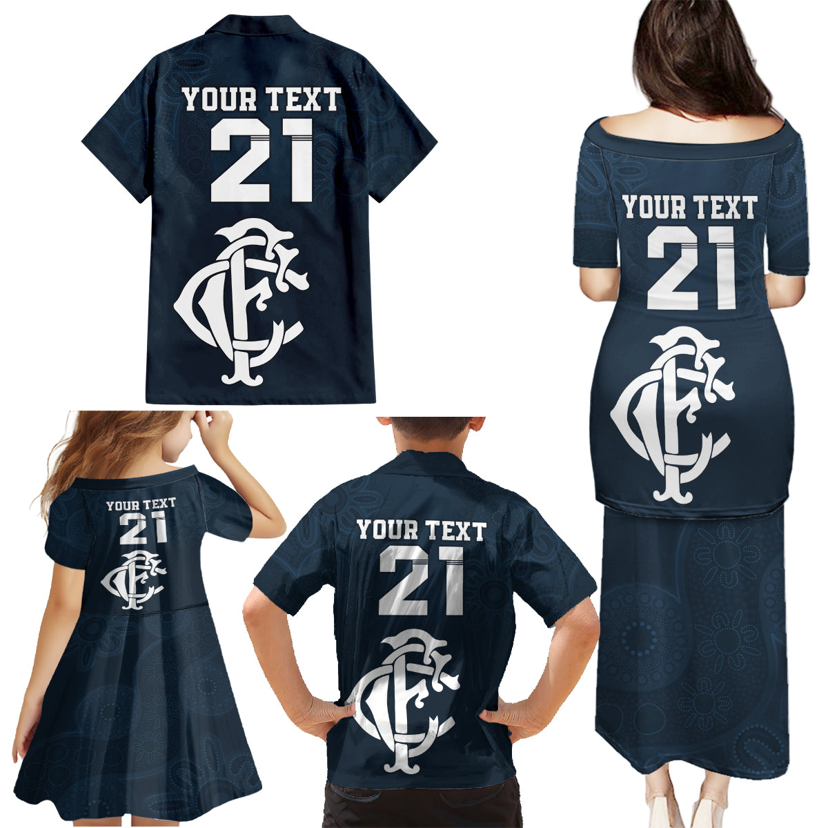 custom-afl-blues-champions-2023-family-matching-puletasi-dress-and-hawaiian-shirt-proud-carlton-aboriginal-vibe