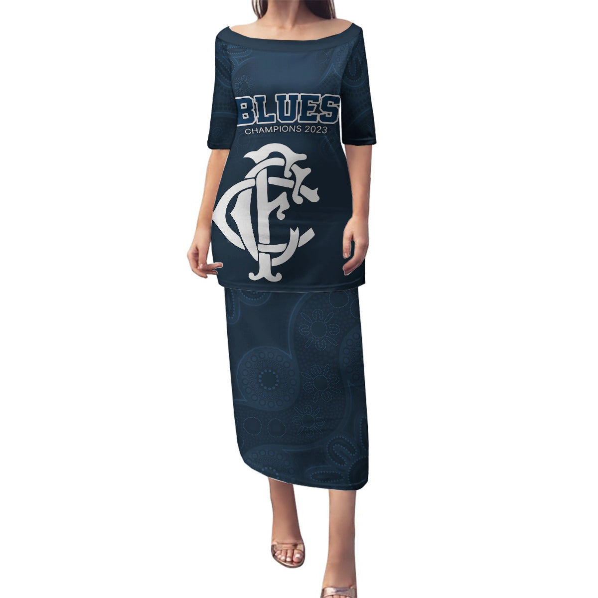 custom-afl-blues-champions-2023-family-matching-puletasi-dress-and-hawaiian-shirt-proud-carlton-aboriginal-vibe