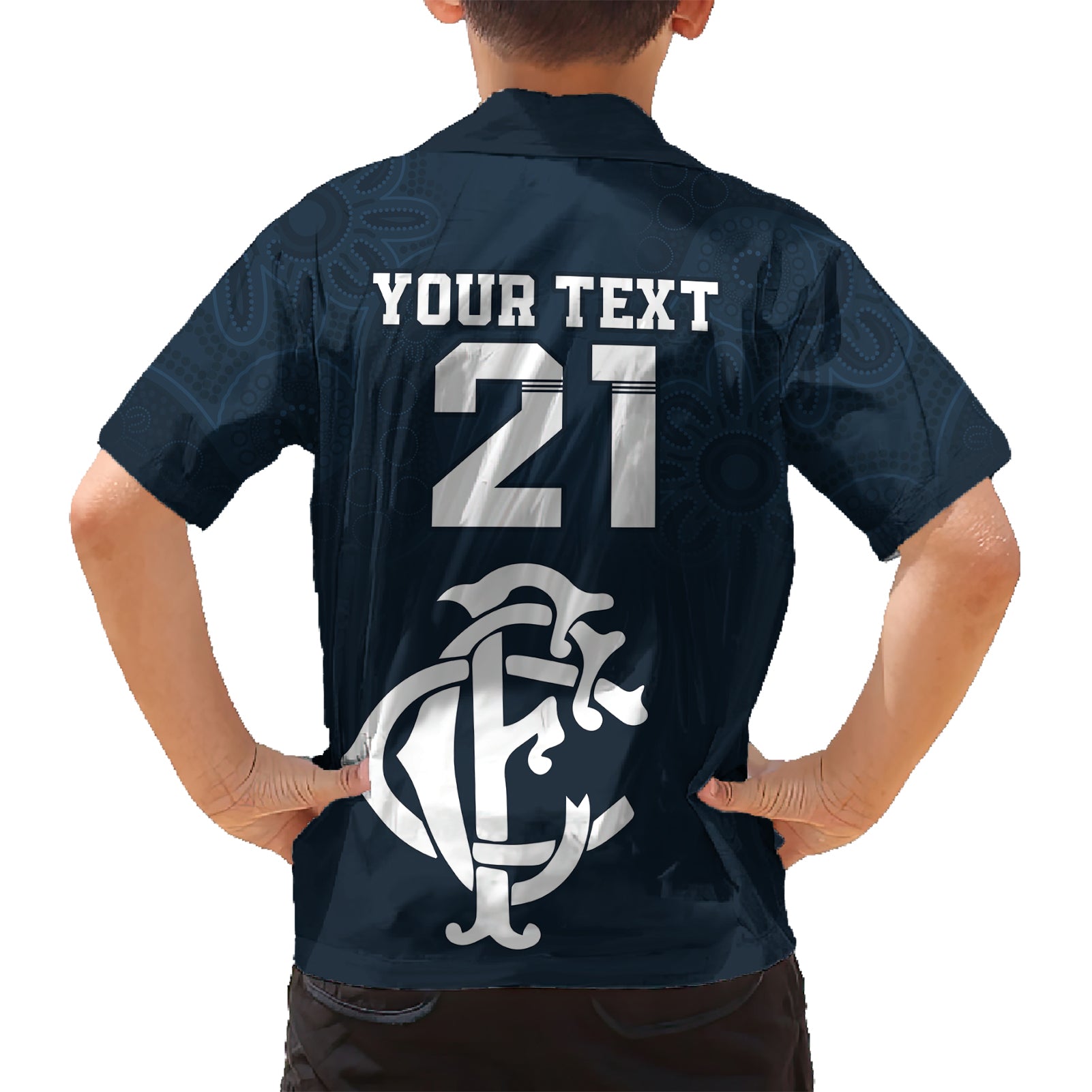 custom-afl-blues-champions-2023-family-matching-short-sleeve-bodycon-dress-and-hawaiian-shirt-proud-carlton-aboriginal-vibe